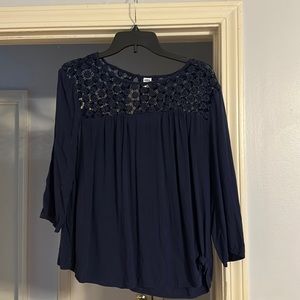 Old Navy navy blouse